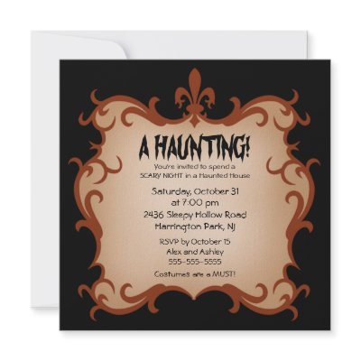 A Haunting Halloween Party Invitation by celebrateitinvites