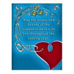 A Heartfelt Christmas in Blue (Postcard)