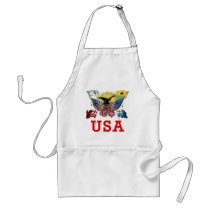 A History of American Flags on a Tshirt Aprons