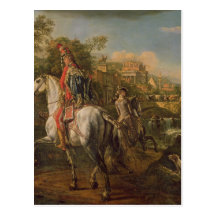 A Hussar on horseback, 1773 Postcards