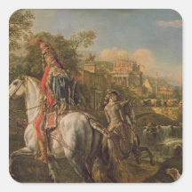 A Hussar on horseback, 1773 Sticker