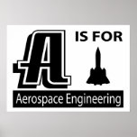 A Is For Aerospace Engineering posters