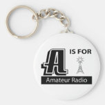 A Is For Amateur Radio Key Chain