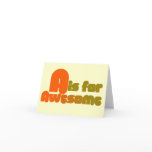 A is for Awesome cards