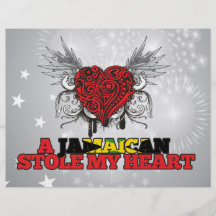 A Jamaican Stole my Heart Personalized Flyer