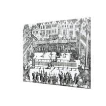 A Jousting Scene Gallery Wrapped Canvas