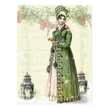 A Joyous Noel - Jane Austen Inspired Post Cards
