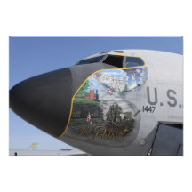 A KC-135 Stratotankerdisplaying patriotic nose Photograph
