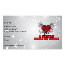 A Kenyan Stole my Heart Business Card Template