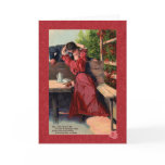 A Kiss Victorian Postcard Greeting Card