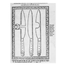 A Knife Trick Post Cards