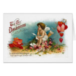 À la carte de Saint-Valentin de mari