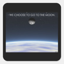 À la lune autocollants carrés