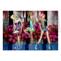A La Mode Greeting Card