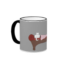 A Lady, A Cat and A Very Good Book Mug