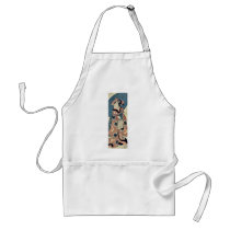 A  lady carrying a calendar by Utagawa,Kunisada Aprons