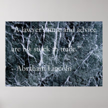A Lawyer's Time and Advice Print