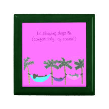 A lazy dog day afternoon jewellery box gift box