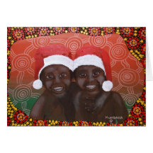 À l'intérieur Joyeux Noël de garçons Carte De Vœux