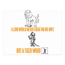A Lion Would Never Cheat On His Wife Post Cards