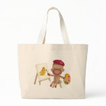 A little artist Socky the Sock Monkey Bag