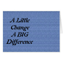 A Little Change, A Big Difference Cards