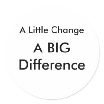 A Little Change Sticker