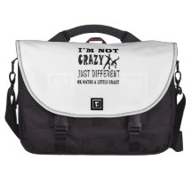 A Little Crazy for Figure Skating Laptop Bag