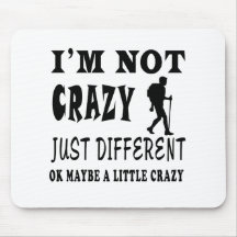 A Little Crazy for Hiking Mousepads