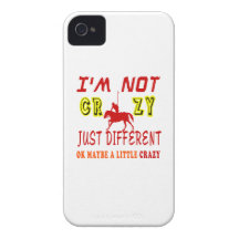 A Little Crazy for Horse Polo iPhone 4 Cover