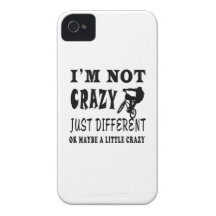 A Little Crazy for Mountain Biking iPhone 4 Case-Mate Cases