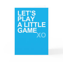 A Little Game (xo) Card