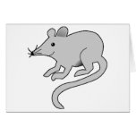 A Little Gray Mouse Greeting Card