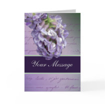 A little lilac greeting card