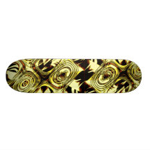A Little Retro - Yellow and Black Skateboard Deck