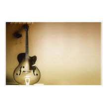 A Lone Guitar Stationery Design