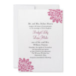 A Lotus Flower Wedding Invitation 2(white)