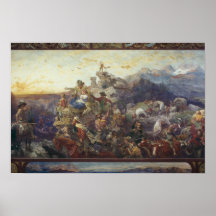 À l'ouest le cours de l'empire prend sa manière poster