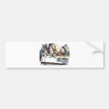 A Mad Tea Party Pastels Bumper Stickers