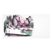 A Mad Tea Party Pastels Custom Photo Card