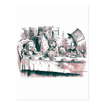 A Mad Tea Party Postcard