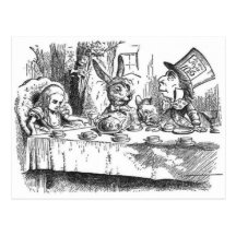 A Mad Tea Party Postcard