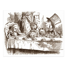 A Mad Tea Party Postcard