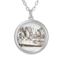 A Mad Tea Party Tenniel Sepia Custom Jewelry