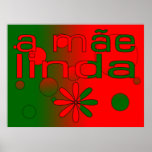 A Mãe Linda Portugal Flag Colours Pop Art Posters