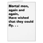 A Man and a Fly Greeting Cards