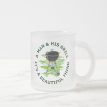 A Man and His Grill, It's A Beautiful Thing Coffee Mugs