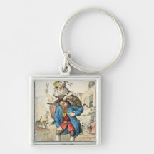 A Man Loaded with Mischief, or Matrimony, c.1766 Key Chains