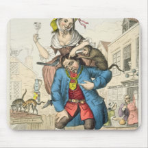 A Man Loaded with Mischief, or Matrimony, c.1766 Mousepads