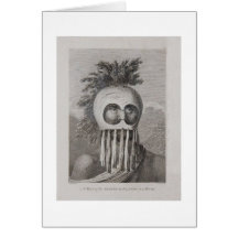 A Man of the Sandwich Islands in a Mask Card